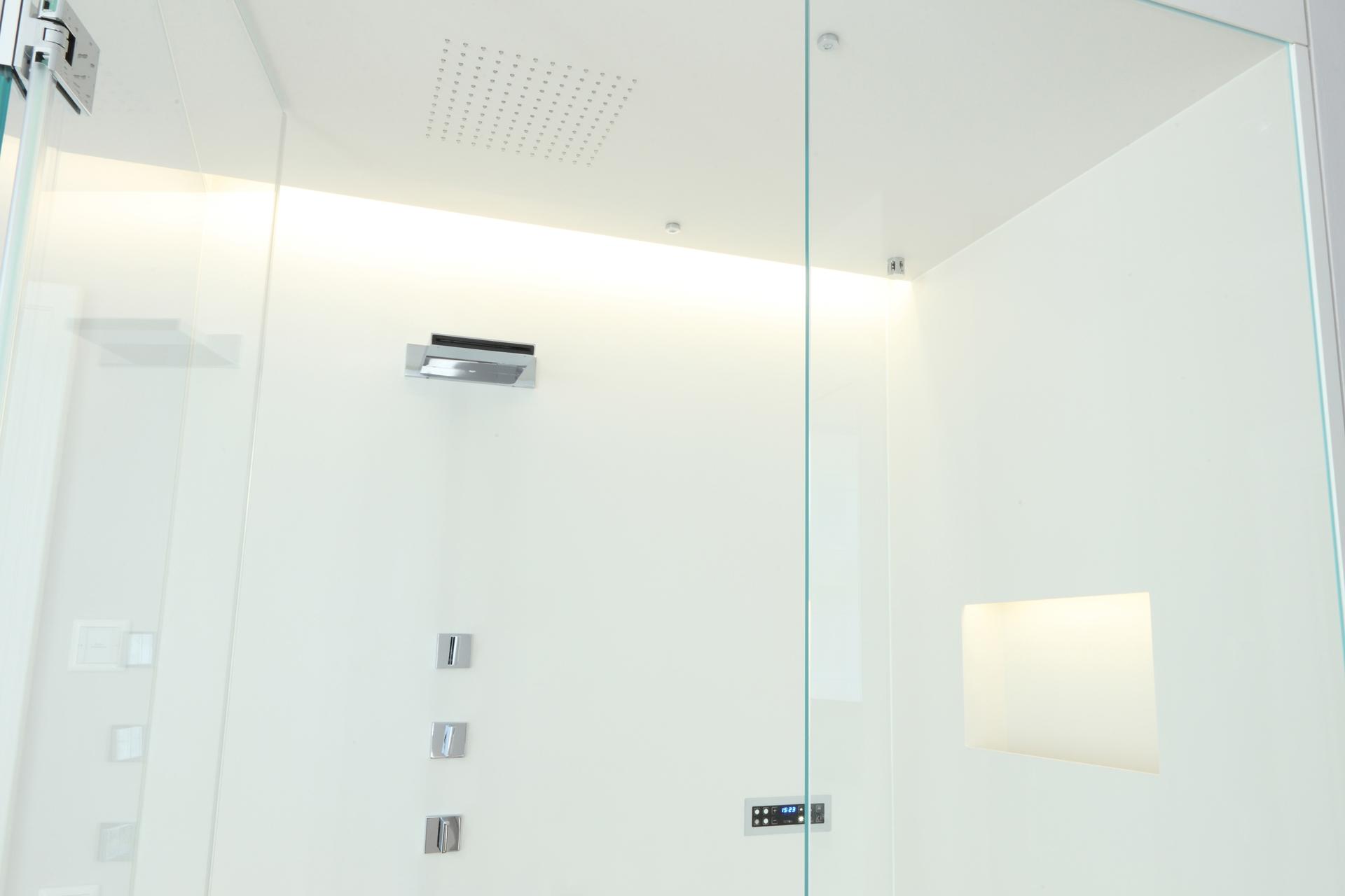 Detailansicht Dampfdusche