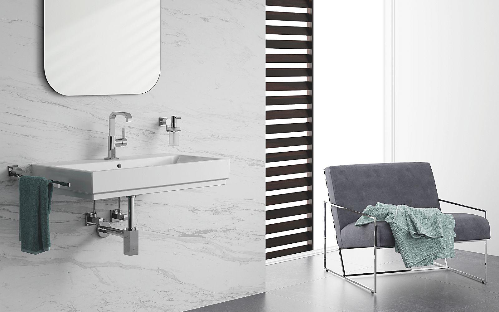  Helles Badezimmer mit  GROHE Allure Waschtischarmatur